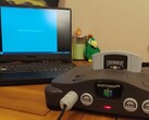 Nintendo 64 üzerinde çalışan Windows CE 2.11'in ekran görüntüsü