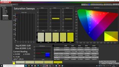 CalMAN: Color saturation (calibrated)