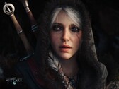 Arka planda iki kılıç bulunan The Witcher 4 Ciri yakın çekim tanıtım görseli