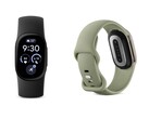 Obsidian ve Olive renklerinde Fitbit Edge.