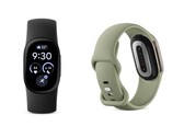Obsidian ve Olive renklerinde Fitbit Edge.