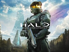 Master Chief'i gösteren Halo: Campaign Evolved için resmi ana görsel.