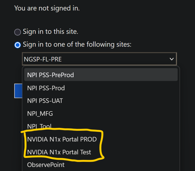 Lenovo'nun ADFS web sitesinde Nvidia N1X