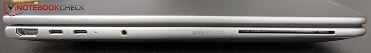 Sol: HDMI 2.1, 2x Thunderbolt 4, kulaklık girişi, SmartCard okuyucu