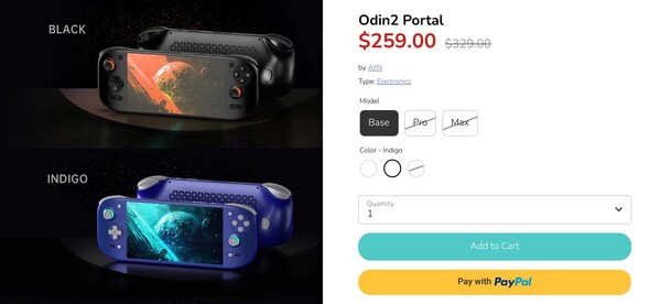 Odin 2 Portal Base'in fiyatı şu anda 259 dolar.