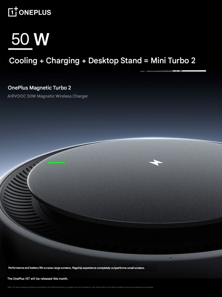 Yeni OnePlus Magnetic Turbo 2 50W Kablosuz Şarj Cihazı