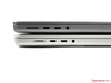 MacBook Pro 16 2021 (solda) ve MacBook Pro 14 2021 (sağda)