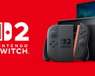 Nintendo Switch 2 konsolu logosunun sağında resmedilmiştir