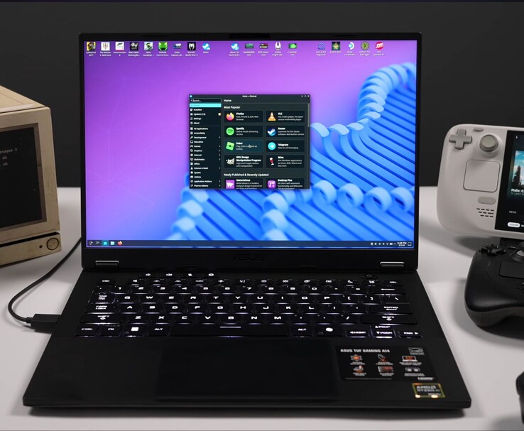 Asus TUF Gaming A14'te çalışan SteamOS masaüstü modu
