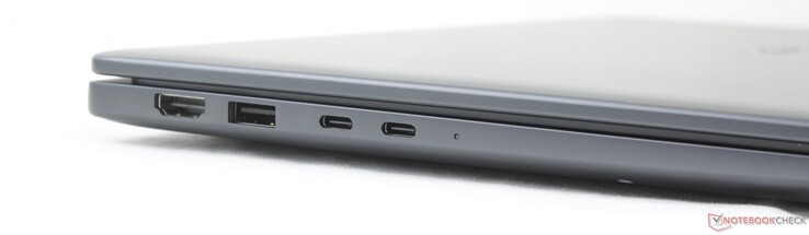 Sol: HDMI 2.1, USB-A 3.2 Gen. 1, 2 adet Thunderbolt 4 (DisplayPort 2.1 + Güç Dağıtımı özellikli)