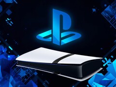 PlayStation logosunun gösterildiği PS5 Pro konsolu için banner