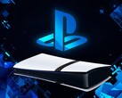 PlayStation logosunun gösterildiği PS5 Pro konsolu için banner