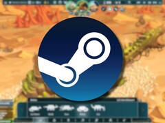 The Wandering Village oyununu ve Steam logosunu gösteren bir görsel. (Resim kaynağı: Steam)
