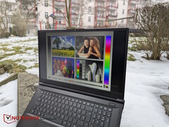 Apex 17 açık havada, arka planda kar