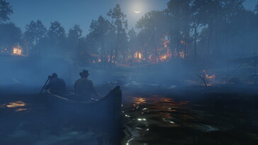 Red Dead Redemption 2'de bir manzarayı gösteren bir görüntü.