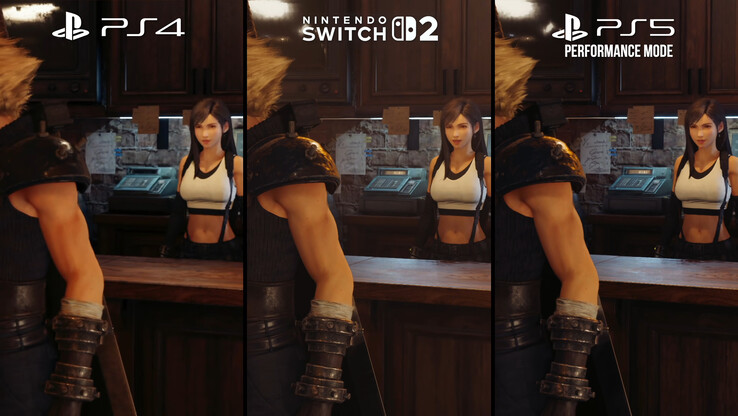 Çoğu efekt Nintendo Switch 2 ile PlayStation 4'e kıyasla daha olumludur, ancak PlayStation 5'e kıyasla daha düşük çözünürlüklü gölgeler ve çekme mesafesi bir faktördür. [Resim Kredisi: Digital Foundry]