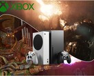Xbox Series konsolları ve logosu ile yakında çıkacak Xbox'a özel oyunlar: Gears of War: E-Day ve Clockwork Revolution.
