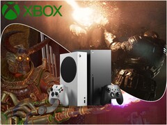 Xbox Series konsolları ve logosu ile yakında çıkacak Xbox'a özel oyunlar: Gears of War: E-Day ve Clockwork Revolution.