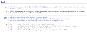 Kadokawa kazanç raporunda Duskbloods ve Elden Ring Switch 2 SSS