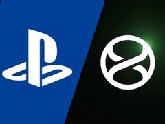 Birbirinin yanında yer alan PlayStation ve Xbox Project Helix logoları