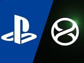 Birbirinin yanında yer alan PlayStation ve Xbox Project Helix logoları