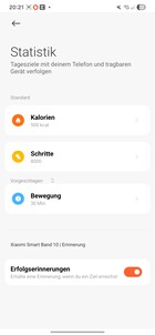 Xiaomi Smart Band 10 Aktivite