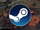 Steam logosu ve şu anda %80 indirimli olan Thronebreaker: The Witcher Tales oyununu gösteren bir resim.