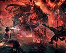 Nioh'ta iki karakteri ve bir canavarı gösteren bir görüntü: Complete Edition.