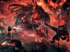 Nioh'ta iki karakteri ve bir canavarı gösteren bir görüntü: Complete Edition.
