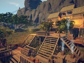 Şu anda Steam’de satışta olan Survival: Fountain of Youth oyunundaki bir binayı gösteren bir resim.