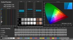 CalMAN: Color accuracy (after calibration)