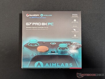 GameSir G7 Pro Aimlabs Edition oyun kumandasının perakende kutusu.