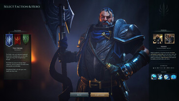 Age of Darkness: Final Stand oyunundaki bir kahramanı gösteren bir resim.