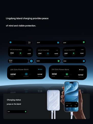 Powerbank, Dynamic Island'da şarj bildirimlerini gösterir