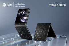 Motorola'nın Razr 70 modeli, Swarovski kristalleriyle süslenmiştir.