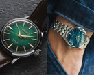 Resimde Seiko Presage Cocktail Time HCB002J (solda) ve HCB001J (sağda) modelleri görülüyor.