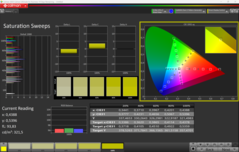CalMAN doygunluğu (profil: P3)