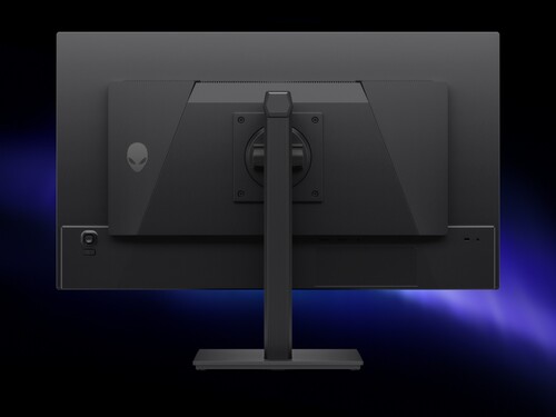 Alienware AW2726DM 27 inç OLED oyun monitörünün arkası gösterildi