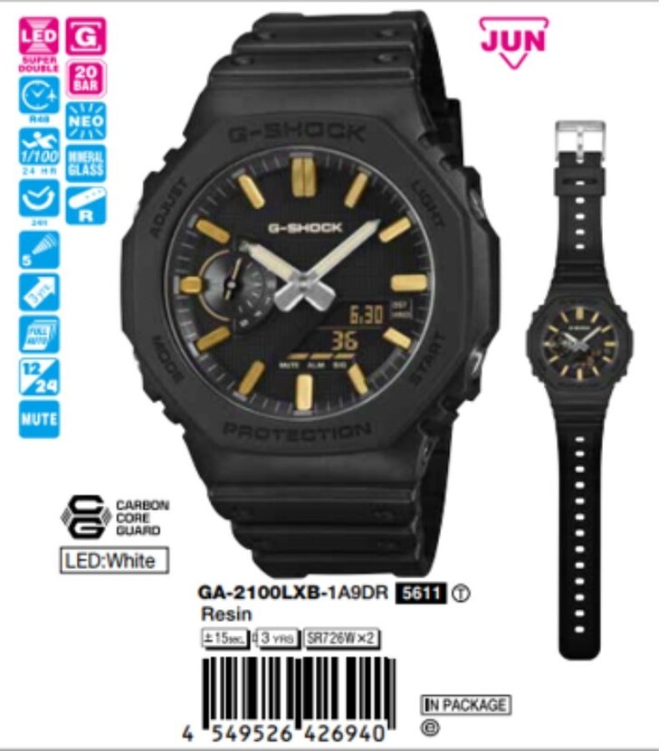 Casio G-Shock GA-2100LXB-1A9 saat