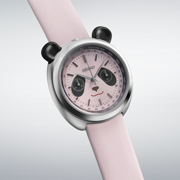 Beyaz renkte Seiko power design project panda kronograf