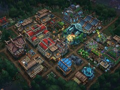 Fırtınaya Karşı'daki binaları gösteren bir görüntü.