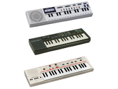 Casio VL-1, SK-1 ve MT-40'ı gösteren bir görüntü.