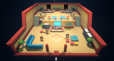 Resim: Pokémon Gamma Emerald oyunundan bir oyun içi ekran görüntüsü.
