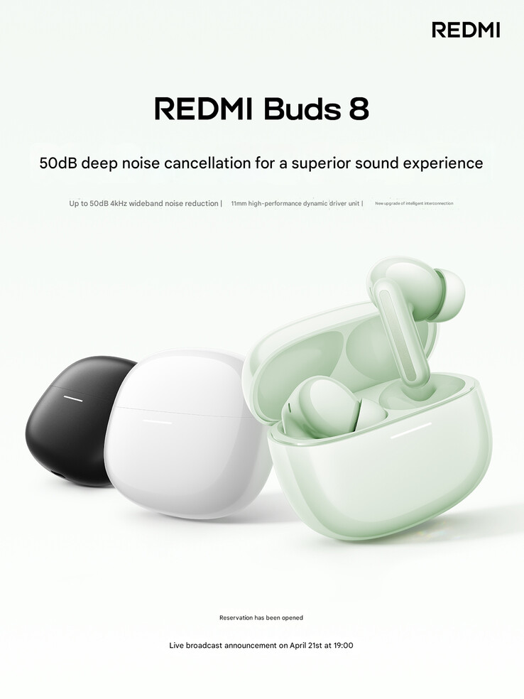 Redmi Buds 8 duyurusu (makine çevirisi)