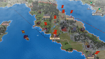 Resim: Aggressors: Ancient Rome oyunundan bir oyun içi ekran görüntüsü.