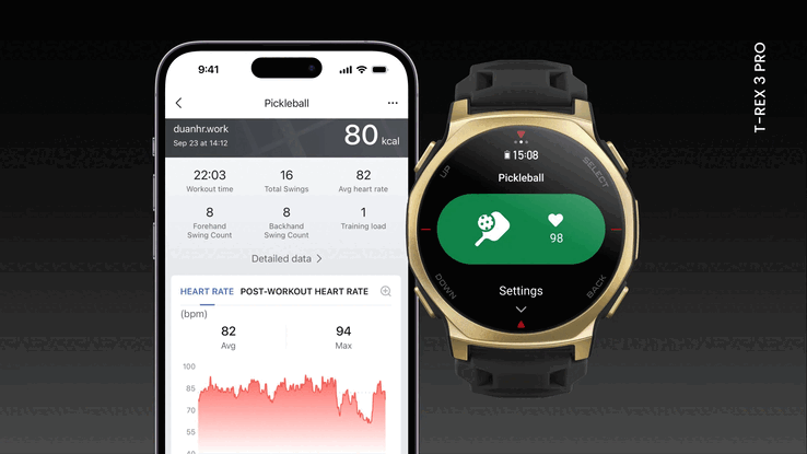 Amazfit'in Eylül 2026 yazılım güncellemesi pickleball'u geliştiriyor