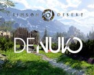 Crimson Desert için Denuvo logolu afiş gösterilmektedir