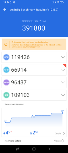 AnTuTu 10 performans testi (Görsel kaynağı: Ekran görüntüsü - Sergey Tarasov - Notebookcheck)