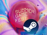 Steam logosu ile gösterilen Summer Game Fest afişi