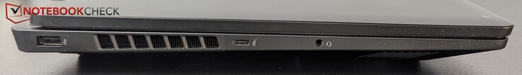 Sol: USB-A (5 Gbitps), USB-C (10 Gbitps), Kulaklık girişi